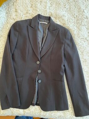 T. Tahari lined blazer with zigzag stitching detail size 4-6 NWOT